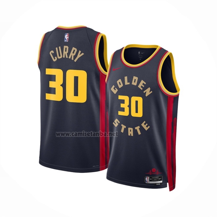 Camiseta Golden State Warriors Stephen Curry #30 Ciudad 2024-25 Azul
